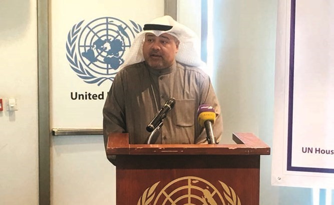 د.خالد المهدي متحدثا ﻿