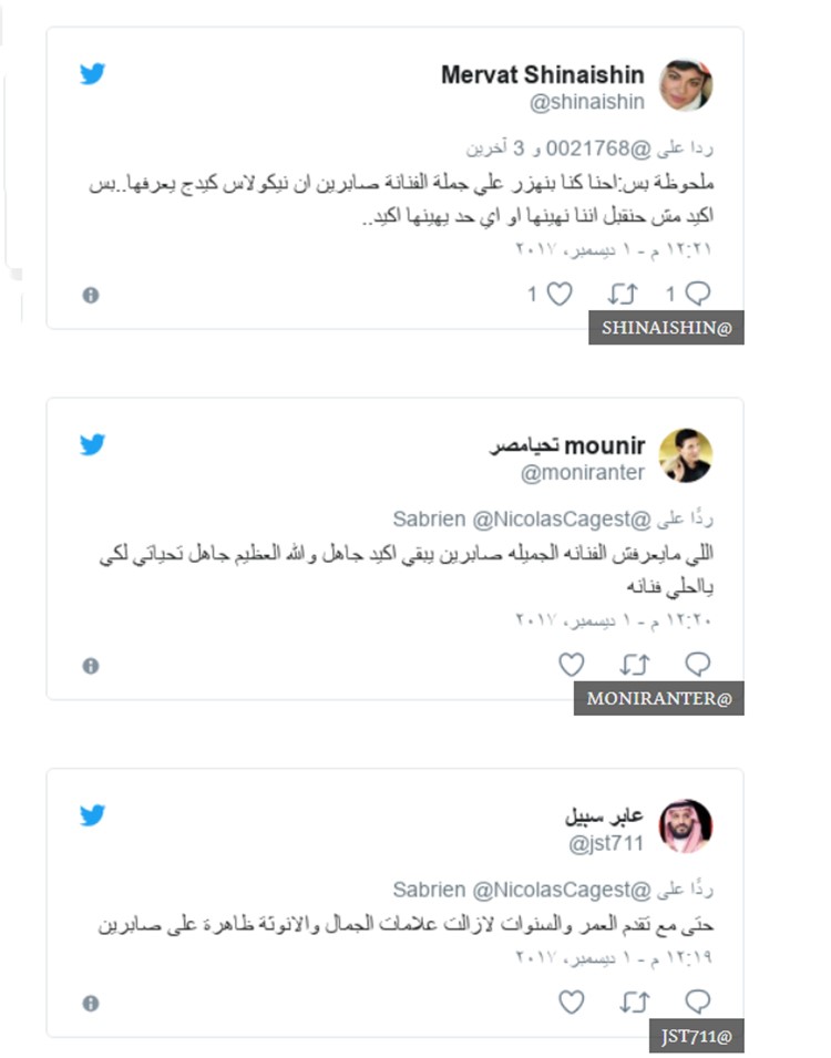 بالصور..سخرية واسعة من صابرين بعد " السيلفي" مع نيكولاس كيدج وقولها أنه يعرفها كممثلة !
