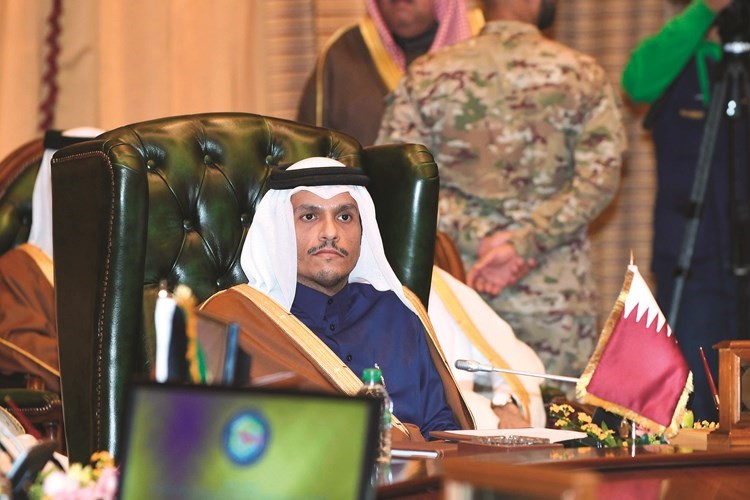 وزير الخارجية القطري الشيخ محمد بن عبدالرحمن آل ثاني﻿