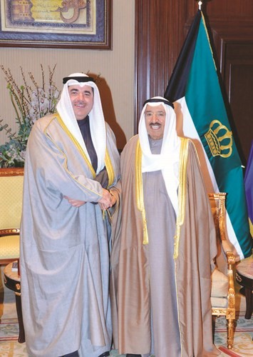 صاحب السمو الامير مع رئيس الفريق أسامة عبدالرحمن الدعيج ﻿
