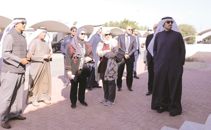 وفد هيئة الغذاء والتغذية خلال جولته في منفذ النويصيب﻿