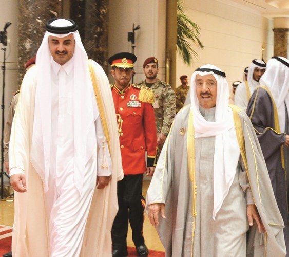 صاحب السمو الأمير وصاحب السمو أمير قطر﻿