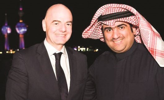 الوزير الروضان مع انفانتينو ﻿