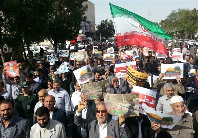 مظاهرات غاضبة في إيران ضد قرار ترامب بشأن القدس