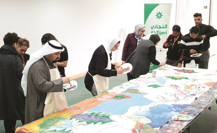 من فعالية دعونا نرسم للتوحد ﻿