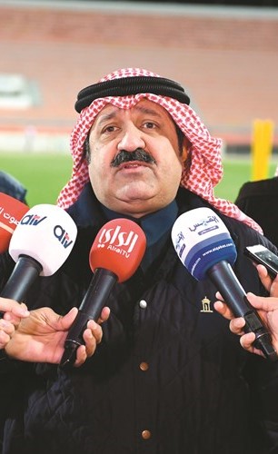 رئيس الاتحاد الشيخ أحمد اليوسف﻿