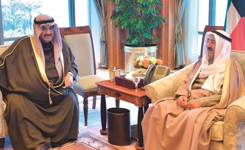 صاحب السمو الأمير الشيخ صباح الأحمد مستقبلا﻿﻿سمو الشيخ ناصر المحمد ﻿