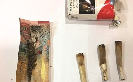 جانب من المخدرات التي ضبطت﻿