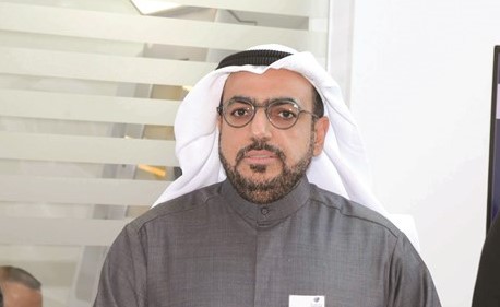 شاهين الغانم متحدثا خلال المؤتمر الصحافي﻿