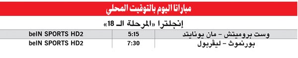 «المان» لتأكيد الوصافة.. و«الريدز» لاستعادة الانتصارات