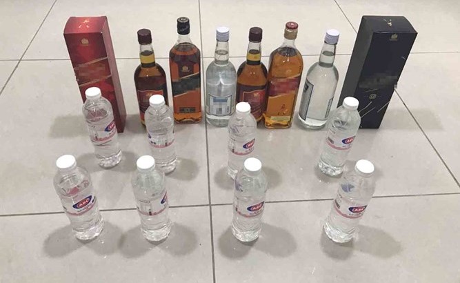 الخمور المضبوطة﻿