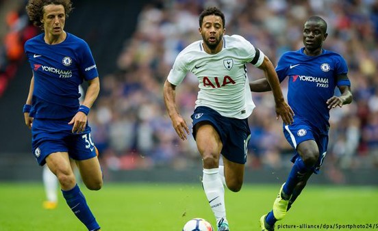 موسى ديمبلى لاعب توتنهام خلال مواجهة مع تشيلسي