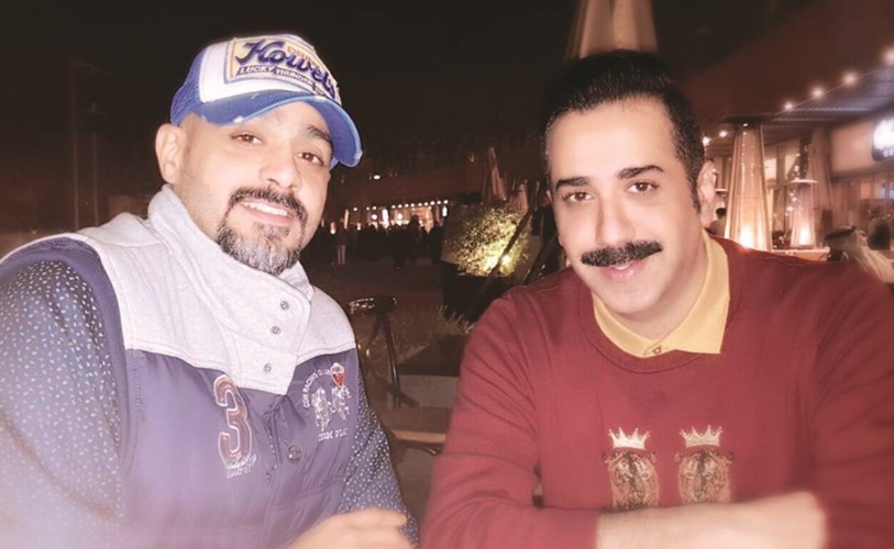 طلال الصراف مع الزميل بشار جاسم﻿