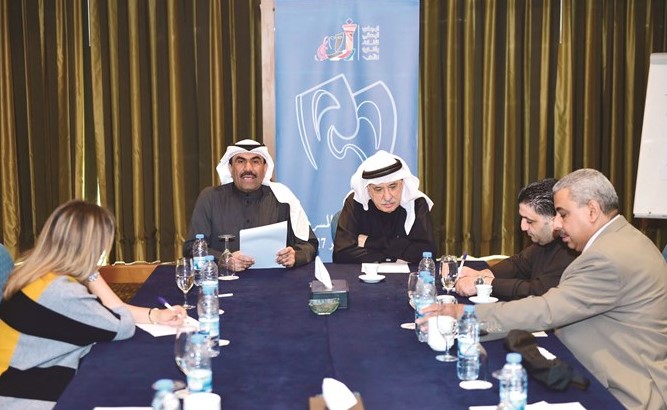 حسن رشيد خلال المؤتمر الصحافي﻿