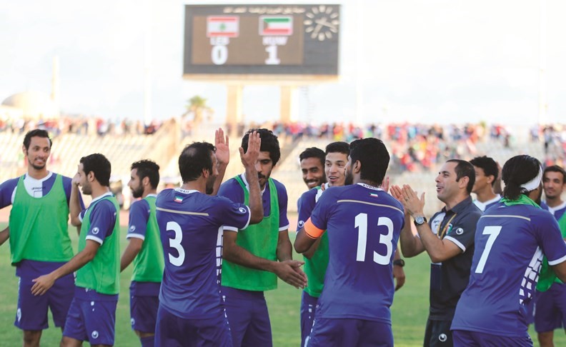 اللقاء الرسمي قبل الأخير بين المنتخبين في صيدا في التصفيات المؤهلة لمونديال روسيا وكأس آسيا بالإمارات﻿