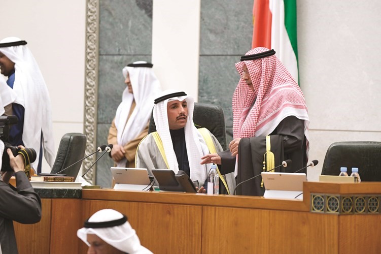 الرئيس مرزوق الغانم والشيخ خالد الجراح﻿