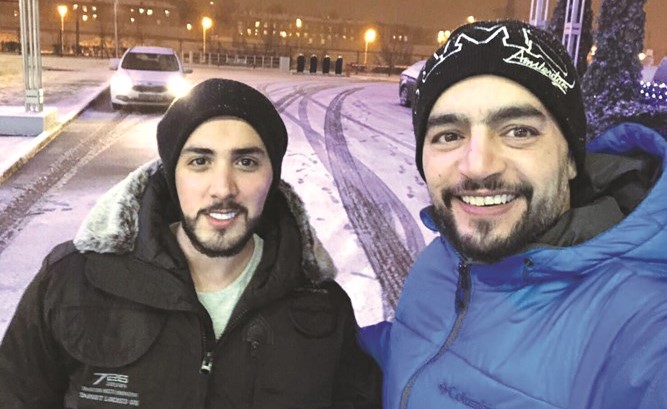 فهد باسم مع هاني سلامة في موسكو﻿