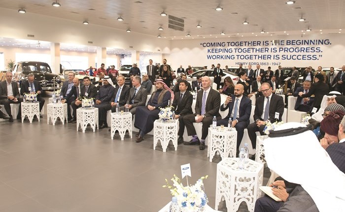 جانب من المؤتمر الصحافي في معرض فورد الغانم ﻿