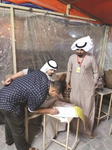 تحرير إحدى المخالفات﻿