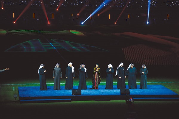 جانب من أوبريت افتتاح «خليجي 23» 