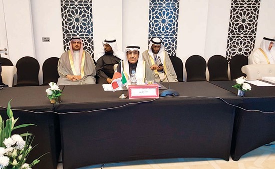 م. بدر الوقيان خلال مشاركته في مجلس وزراء الإسكان والتعمير العرب