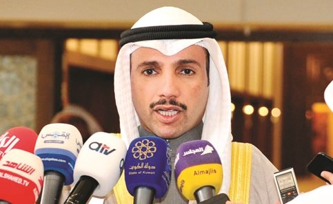 رئيس مجلس الأمة مرزوق الغانم متحدثا﻿