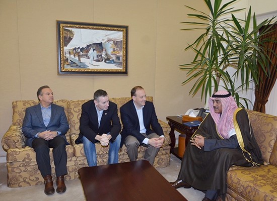 الشيخ صباح الخالد خلال استقباله وفد مجلس النواب الأميركي 