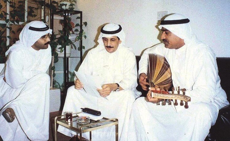 ومع الشاعر ساهر والمطرب محمد المسباح﻿