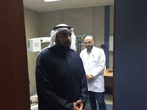 وزير الصحة يتفقد مستشفى العدان ومركز الدبوس للقلب