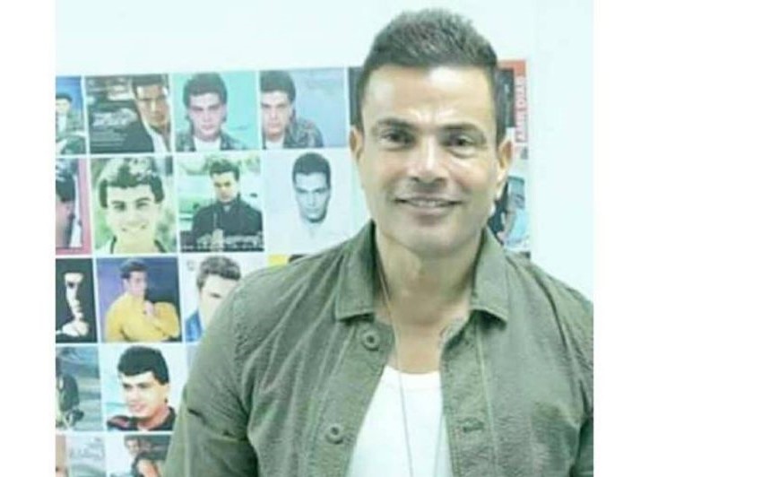 شاهد قبلة أصالة لعمرو دياب في دبي تثير التعليقات
