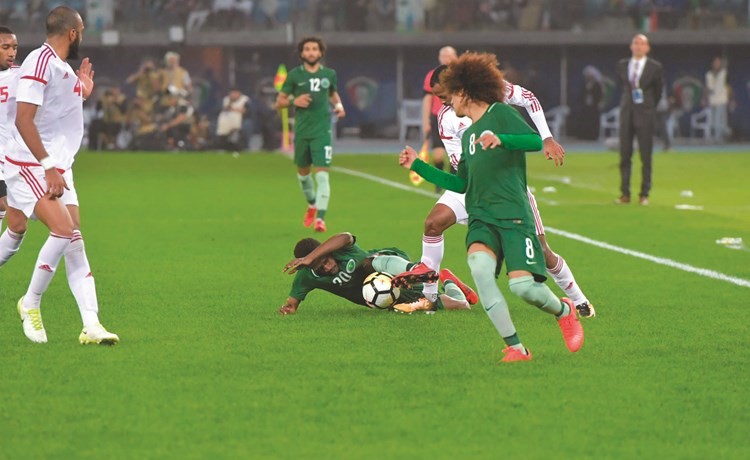 مواجهة الاخضر والامارات انتهت بالتعادل -(قاسم باشا)﻿