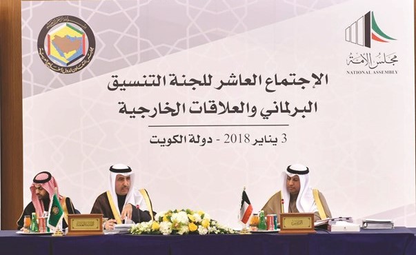 الحميدي السبيعي مترئسا اعمال الاجتماع العاشر للجنة التنسيق البرلماني والعلاقات الخارجية﻿