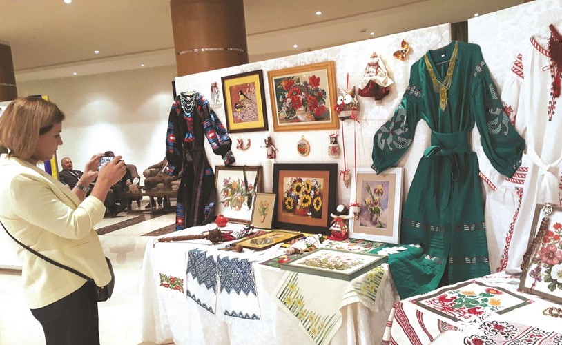 من المعرض المصاحب لاحتفال السفارة الأوكرانية بالعيد الوطني﻿