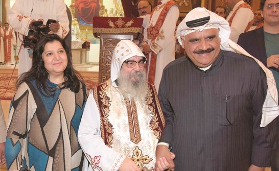 الفنان داود حسين ونجلاء النقي يهنئان﻿
