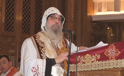 القمص بيجول الانبا بيشوي يلقي الموعظة          (محمد هنداوي)﻿