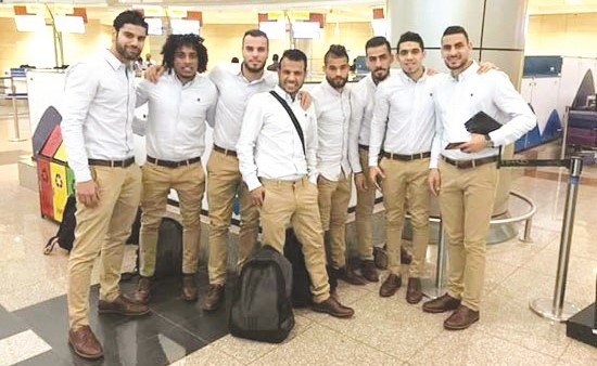 لاعبو المصري في ابوظبي﻿