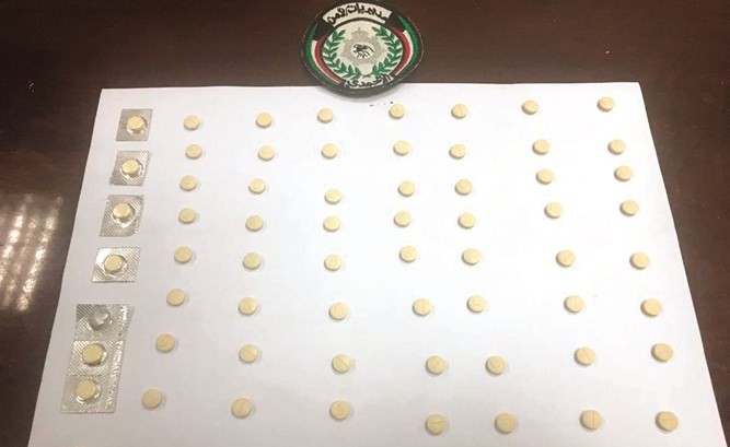 الحبوب المضبوطة عقب المطاردة﻿