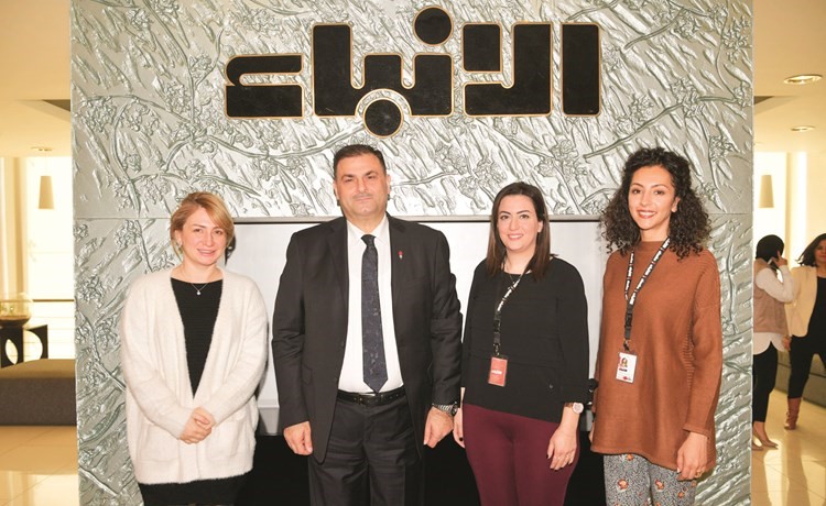 ليزا تحبسم من سيمفوني ستايل تبارك بعيد الأنباء للزملاء فريد سلوم وفيروز فخر الدين ودانة الصعيدي﻿