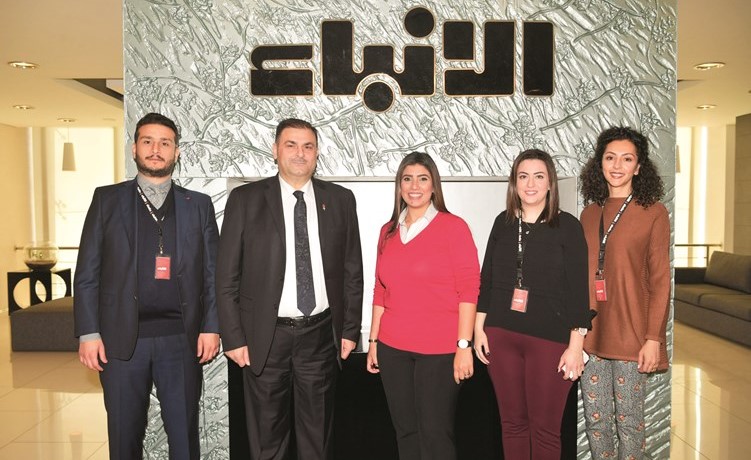 ياسمين عادل من هيلتون تبارك بعيد الأنباء للزملاء فريد سلوم وأحمد فياض وفيروز فخر الدين ودانة الصعيدي﻿