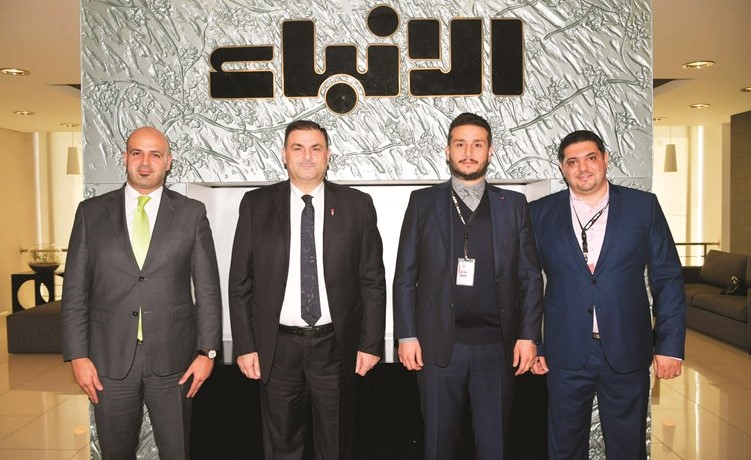 وسام الانجبار من مارينا يهنئ بعيد الأنباء للزملاء فريد سلوم وأحمد فياض وهيثم شاتيلا﻿