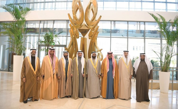 الرئيس مرزوق الغانم متوسطا رؤساء المجالس النيابية لدول التعاون﻿