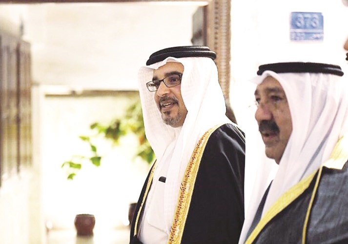 صاحب السمو الملكي الأمير سلمان بن حمد ﻿﻿والشيخ ناصر صباح الأحمد ﻿