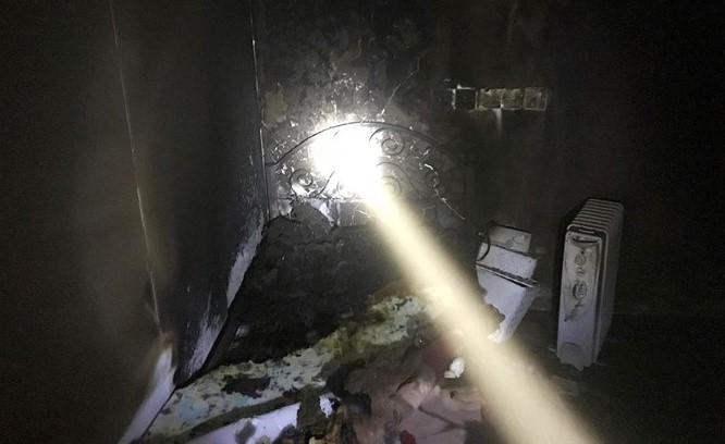 من حريق منطقة الجهراء﻿