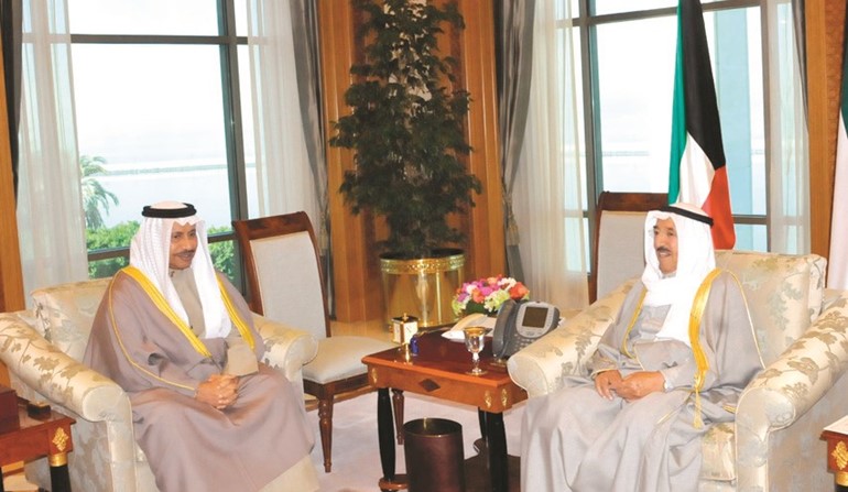 صاحب السمو مستقبلا سمو الشيخ جابر المبارك رئيس مجلس الوزراء ﻿