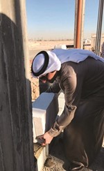  ياسر أبل يضع أول حجر أساس في قسائم غرب عبدالله المبارك ﻿
