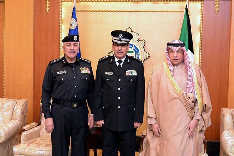 الشيخ خالد الجراح والفريق محمود الدوسري والفريق عصام النهام 