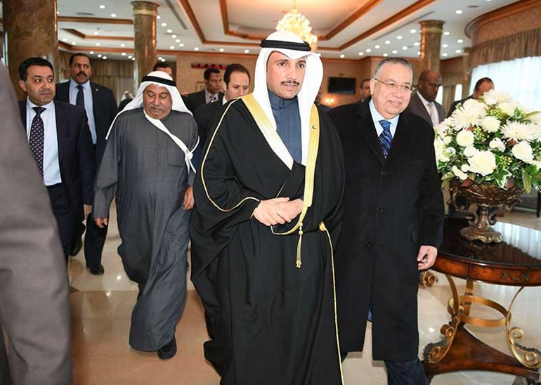 مرزوق الغانم يختتم زيارته إلى القاهرة: كُلّفت بنقل رسالة من الرئيس المصري إلى صاحب السمو