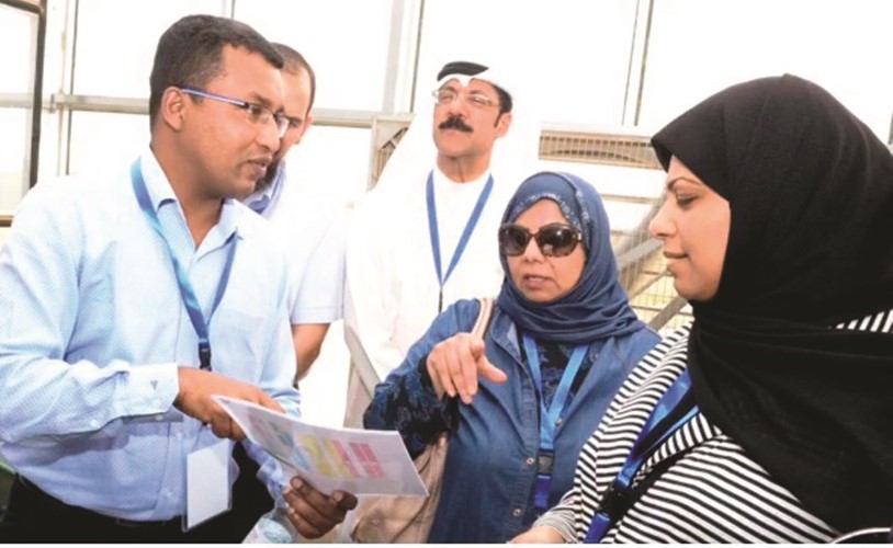 د.عفاف الناصر أثناء زيارة الأمانة العامة للمجلس الأعلى للتخطيط  ﻿