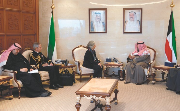 الشيخ ثامر العلي مستقبلا السفيرة الفرنسية ماري ماسدوبوي﻿