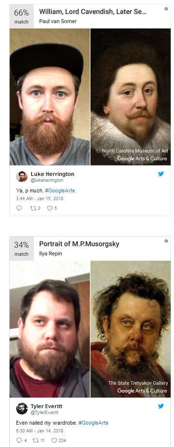 هل لديك "شبيه" في أحد المتاحف؟ .. Google Arts يعطيك الإجابة